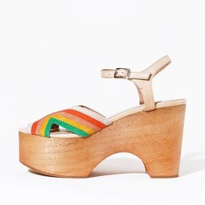 Charlotte Stone Donna Platform Clogs suede NEW 10